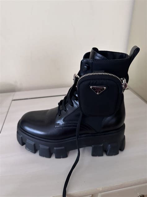 mini bag combat boot prada|Prada Monolith Mini Bag Lug Sole Combat Boot .